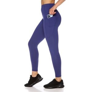 REEBOK blue cobalt Gravity Accelerate Highrise 7/8 Legging‎ size XS NWT